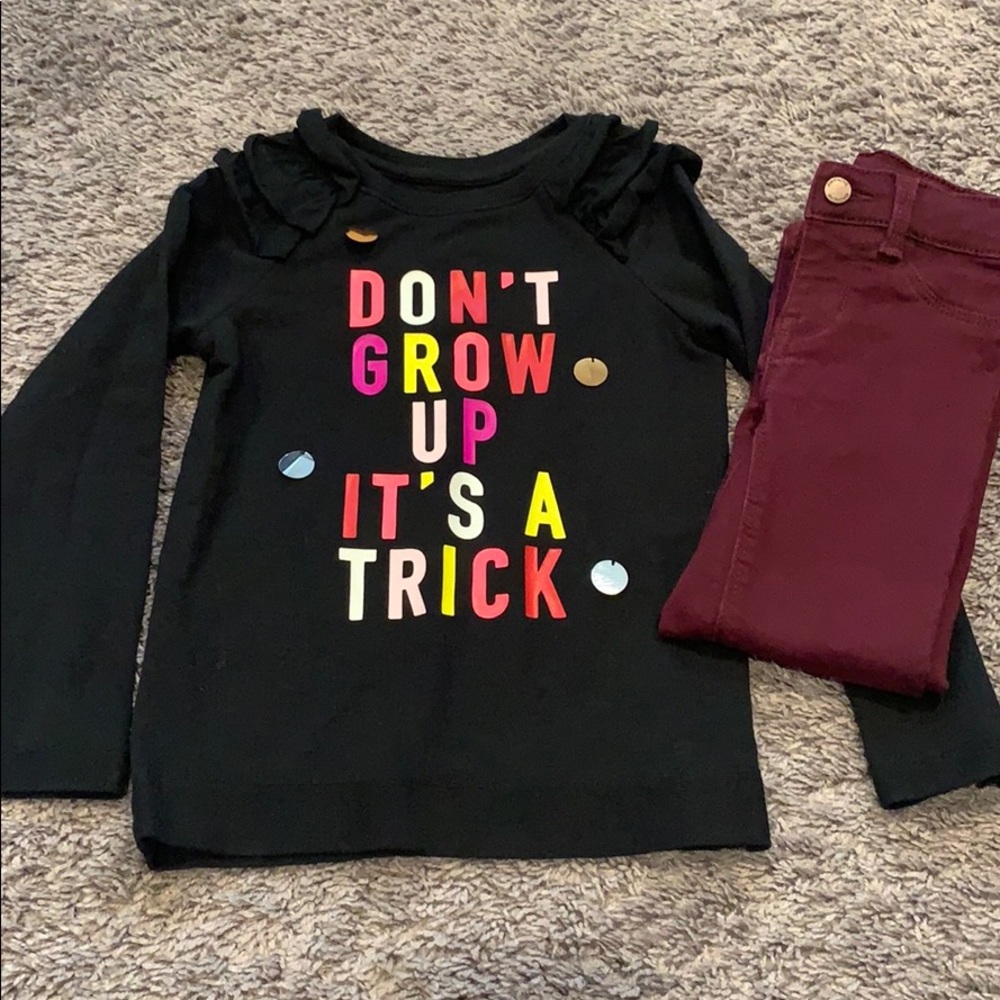 Girls swear and pants outfit